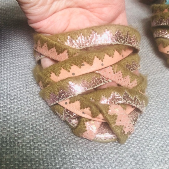 Size 38 Irregular Choice slingback, wedge heel, pumps - Picture 1 of 6